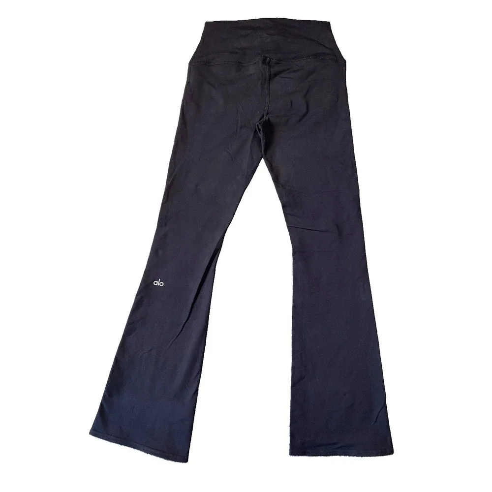 ALO Yoga Women's Flutter LEGGINGS Size S HIGH WAIST Bootcut FLARE Full Length